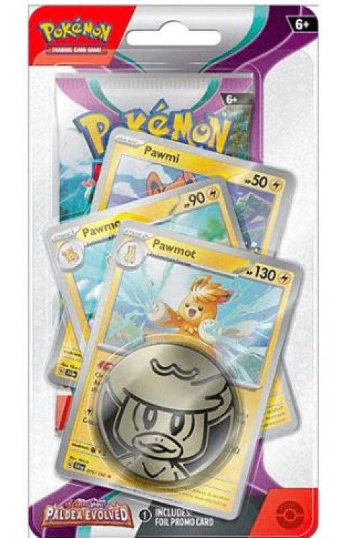 Pokémon Paldea Evolved Premium Checklane Blister Pawmot