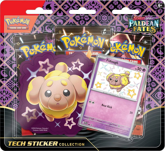 Pokémon Paldean Fates Tech Sticker Collection Fidough