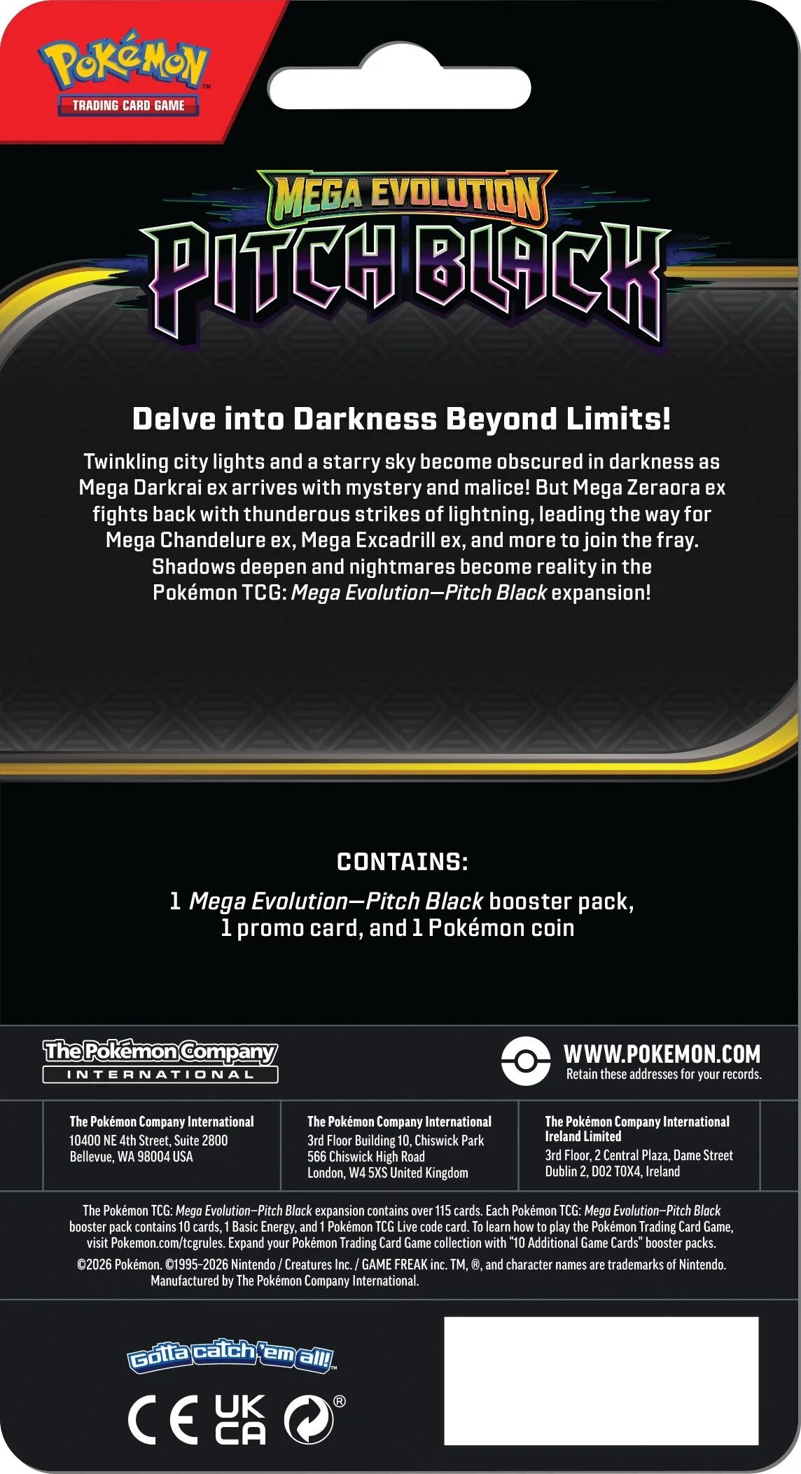 Pokémon Pitch Black Checklane Blister