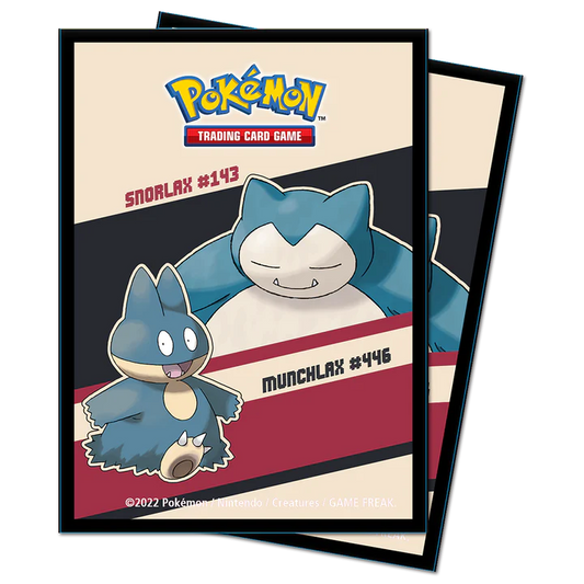 Pokemon Snorlax and Munchlax 65 Sleeves