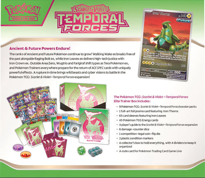 Pokémon Temporal Forces Elite Trainer Box Iron Leaves