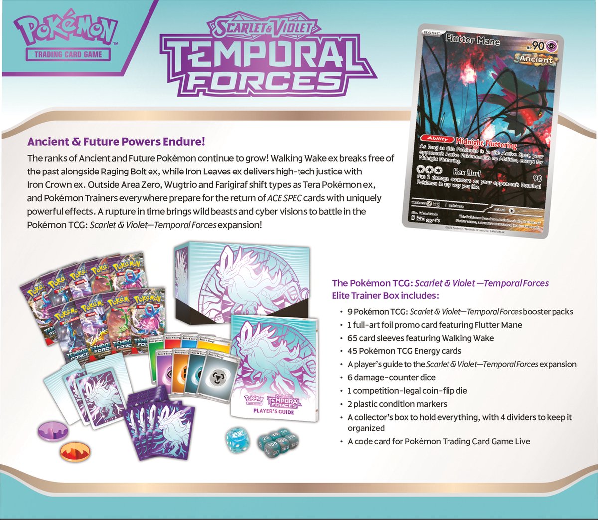 Pokémon Temporal Forces Elite Trainer Box Walking Wake