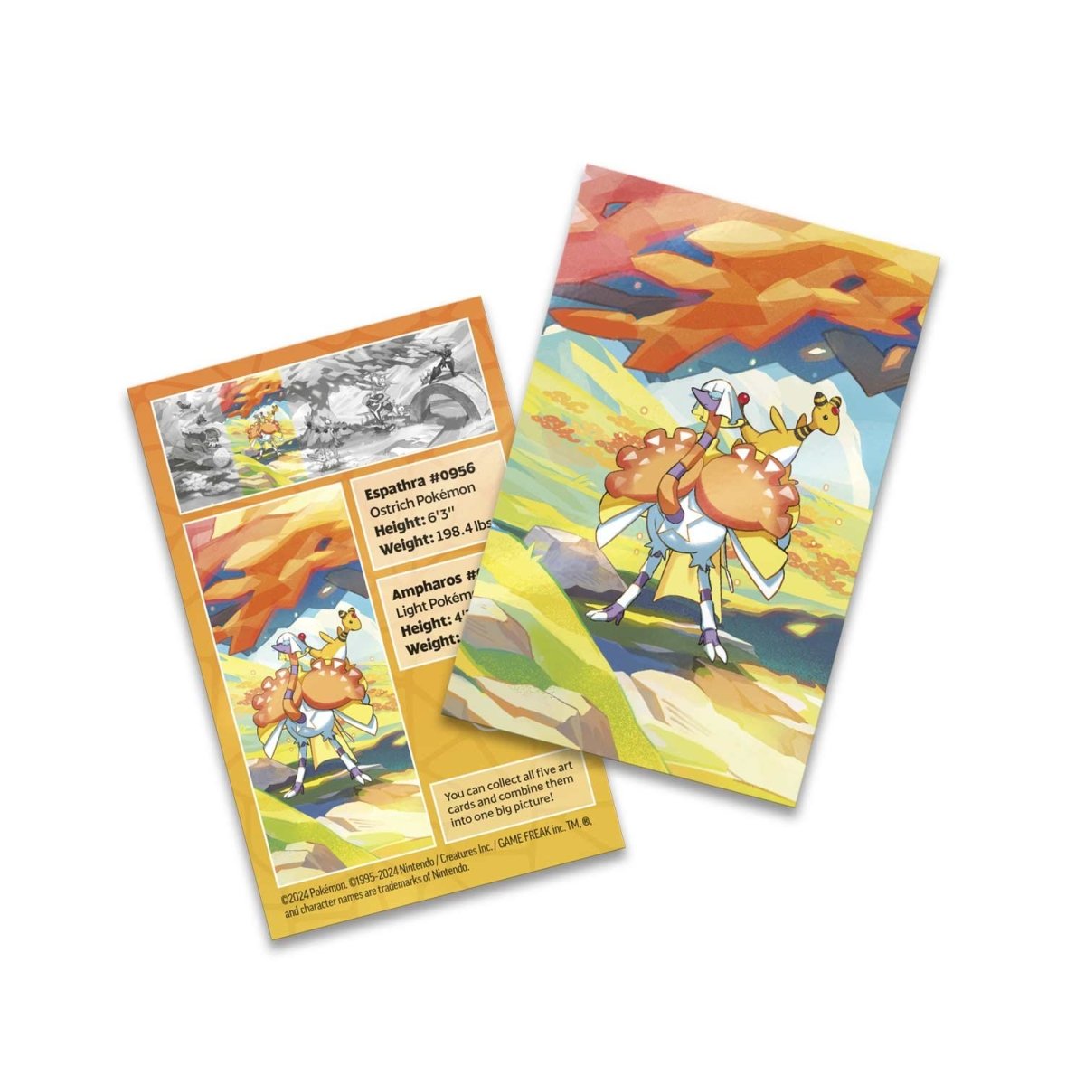 Pokémon Vibrant Paldea Mini Tin Espathra & Ampharos