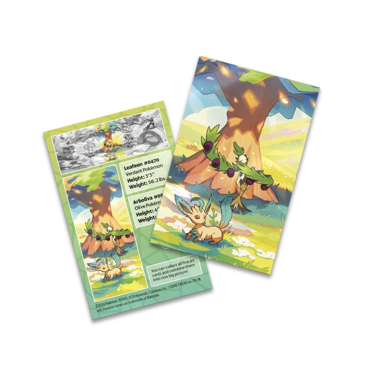 Pokémon Vibrant Paldea Mini Tin Leafeon & Arboliva