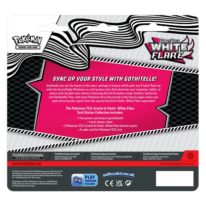 Pokémon White Flare Tech Sticker Collection Gothitelle