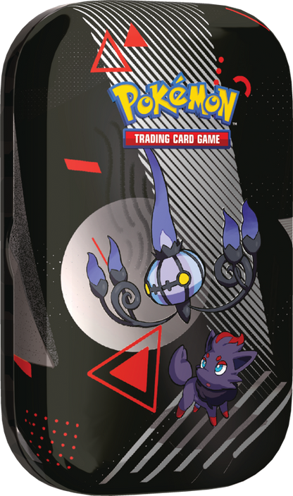 Pokémon Black Bolt and White Flare Unova Mini Tin Chandelure and Zorua