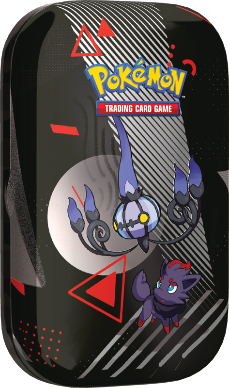 Pokémon Black Bolt and White Flare Unova Mini Tin Chandelure and Zorua
