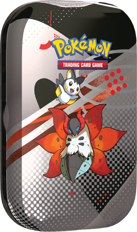 Pokémon Black Bolt and White Flare Unova Mini Tin Volcarona and Emolga