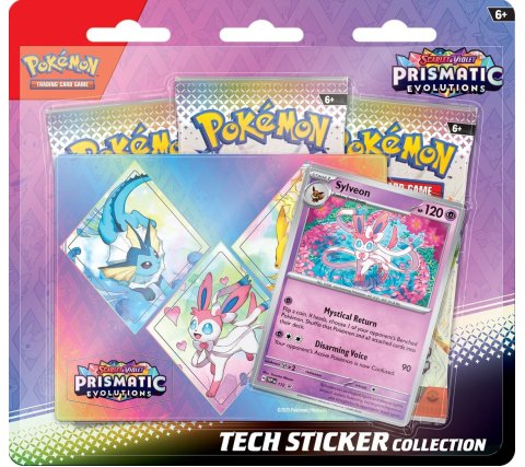 Pokémon Prismatic Evolutions Tech Sticker Blister Sylveon