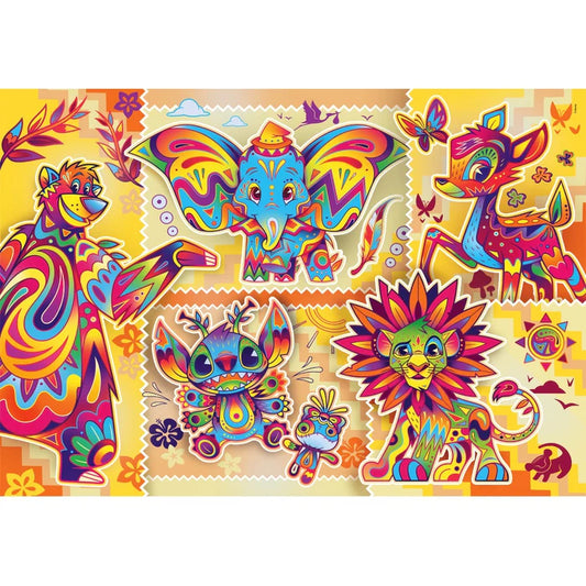 Puzzel Disney Classic Brief case Bambi, Simba, Stitch, Dumbo 1000 stukjes