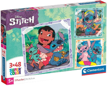 Puzzel Disney Lilo & Stitch 3x48 stukjes