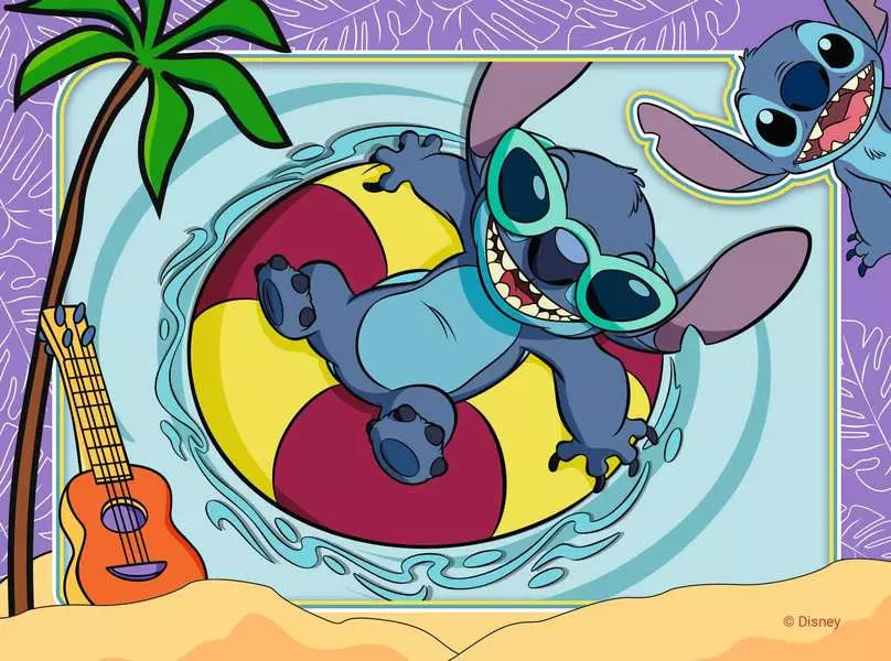 Puzzel Disney Stitch 4-in-1 puzzels