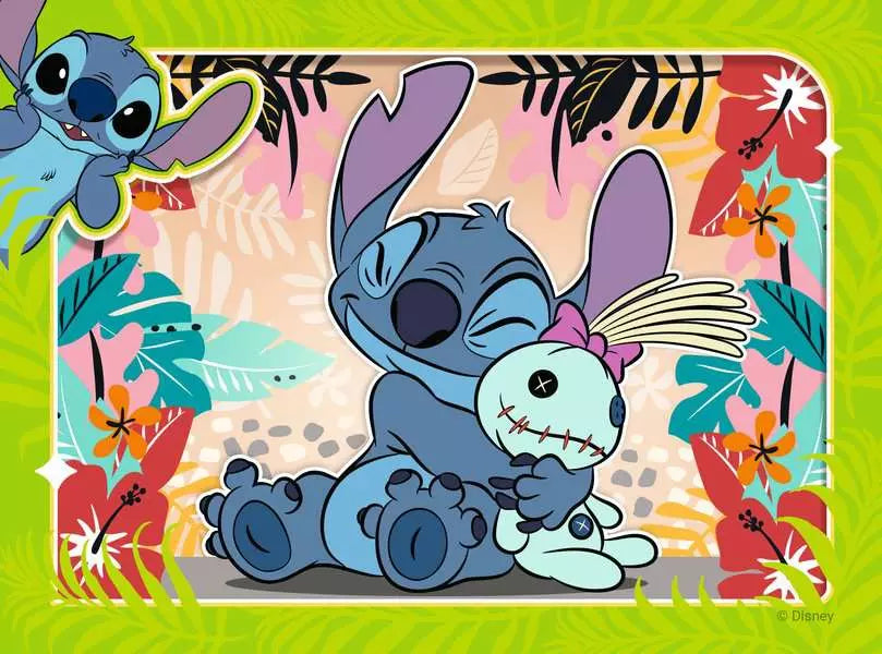 Puzzel Disney Stitch 4-in-1 puzzels