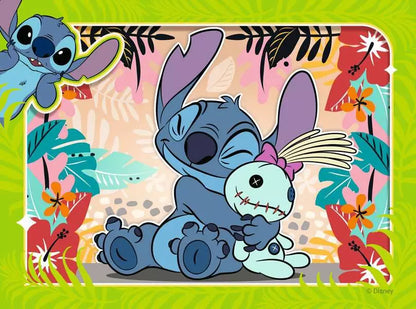 Puzzel Disney Stitch 4-in-1 puzzels