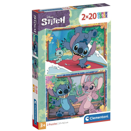 Puzzel Disney Stitch & Angel 2x20 stukjes