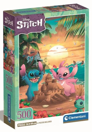 Puzzel Disney Stitch & Angel 500 Stukjes