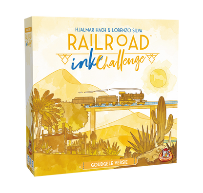 Railroad Ink goudgele versie dobbelspel