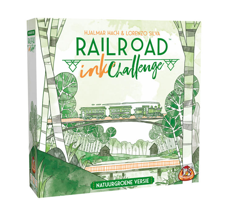 Railroad Ink natuurgroene versie dobbelspel