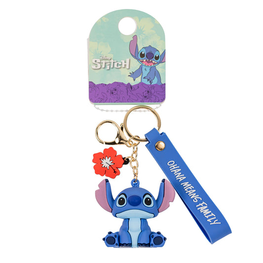 Stitch Ohana Means Family 3D Vinyl Keyring