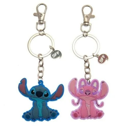 Stitch & Angel BFF Keychain Set