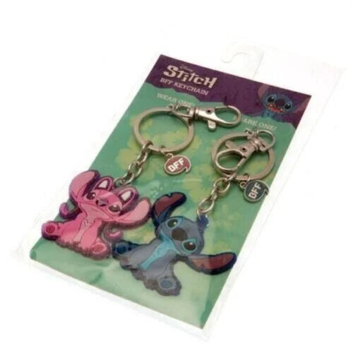 Stitch & Angel BFF Keychain Set