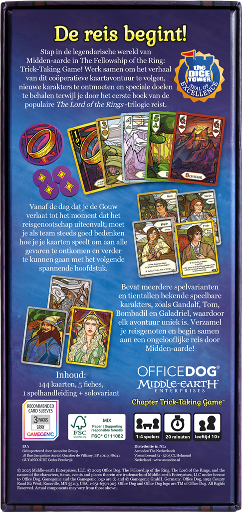 The Lord of the Rings The Fellowship of the Ring Trick-Taking Game