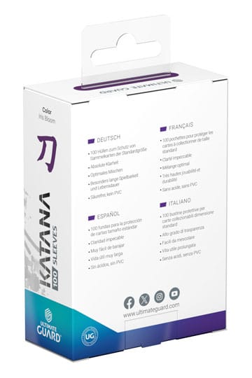 Ultimate Guard Katana Sleeves Standard Size Iris Bloom