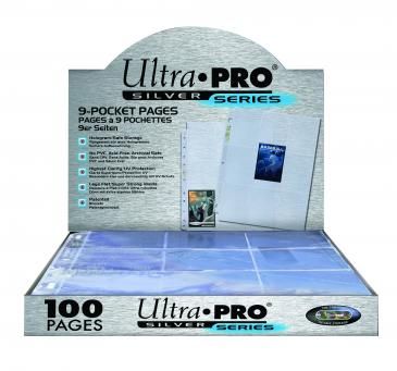 Ultra Pro 9-Pocket Page Silver Series 11 hole (10 pages)