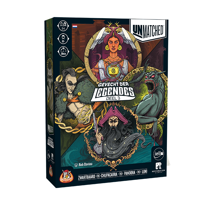 Unmatched Gevecht der Legendes 3 bordspel
