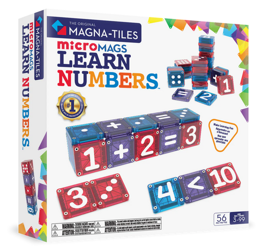 MAGNA-TILES® microMAGS Learn Numbers 56 stuks