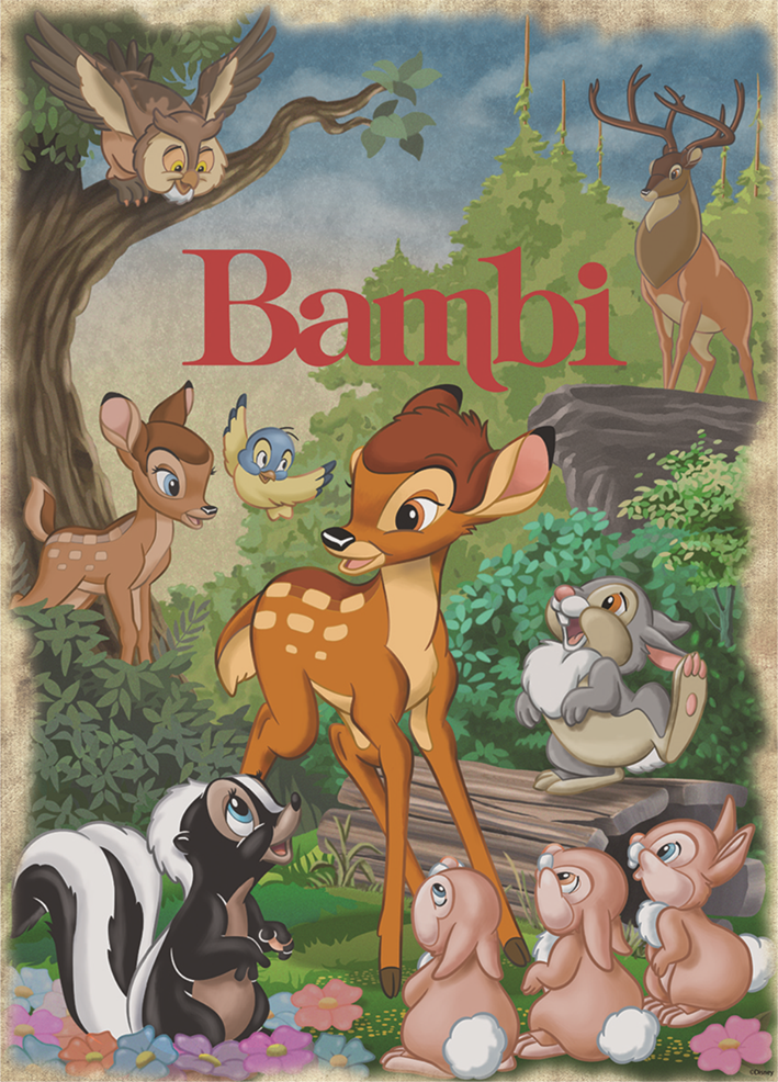 Puzzel Disney Classic Collection Bambi (1000 stukjes)