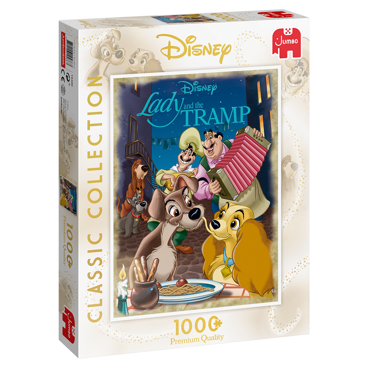 Puzzel Disney Classic Collection Lady & The Tramp (1000 stukjes)