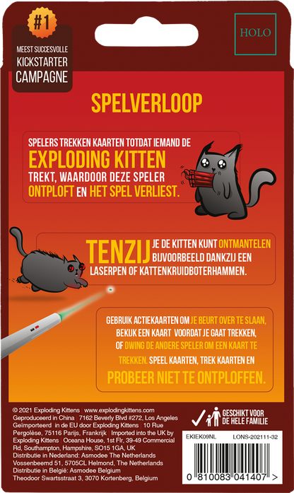 Exploding Kittens 2 speler editie