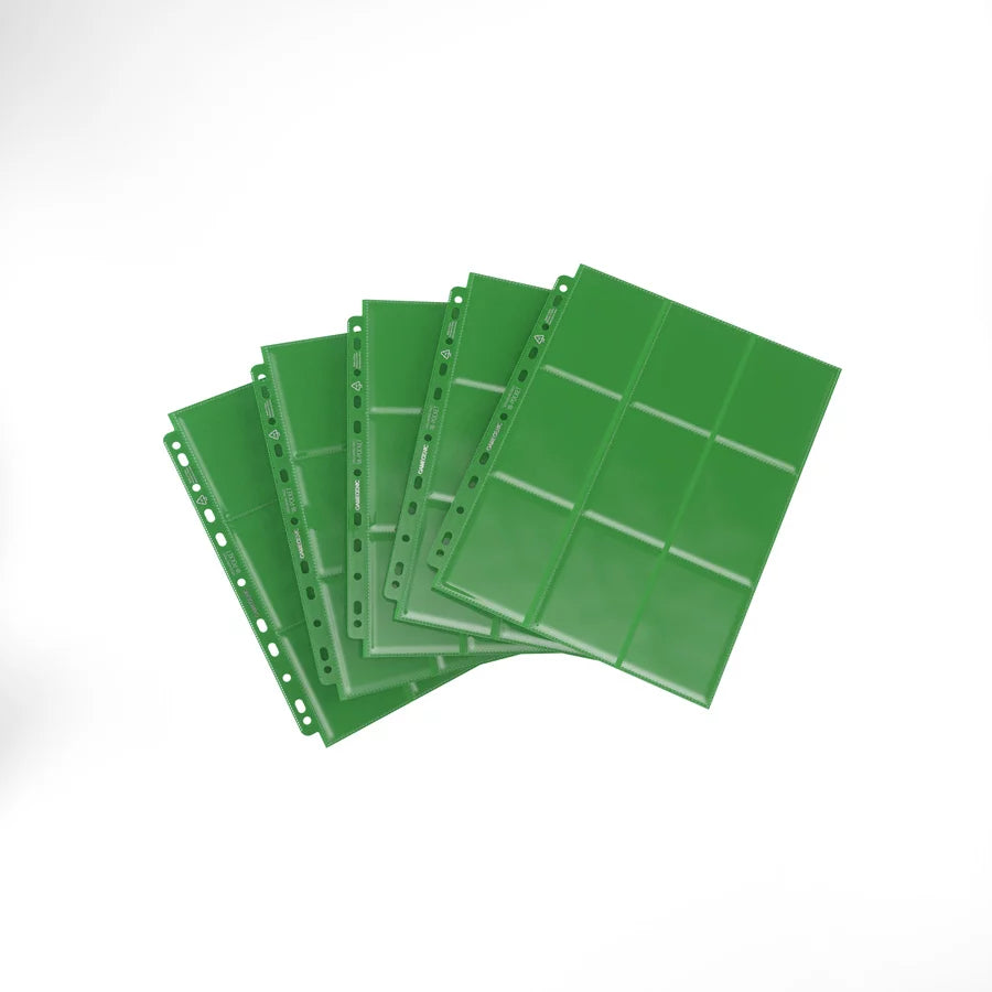 Gamegenic 18-pocket Side Loading Pages Green (10 pages)