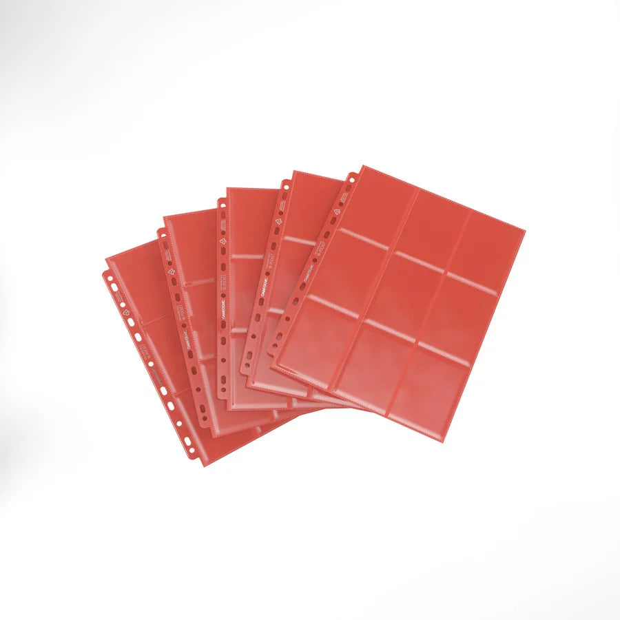 Gamegenic 18-pocket Side Loading Pages Red (10 pages)