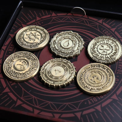 Magic The Gathering Limited Edition Set of 6 Mana Symbol Pin Badges