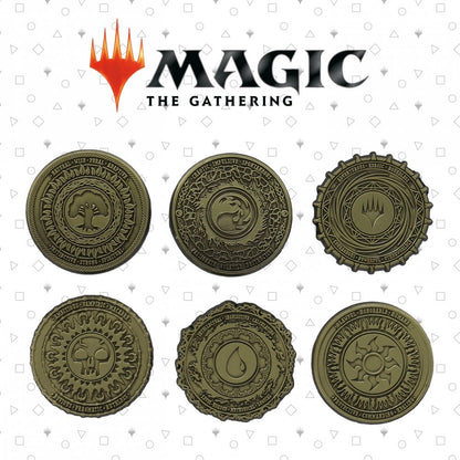 Magic The Gathering Limited Edition Set of 6 Mana Symbol Pin Badges