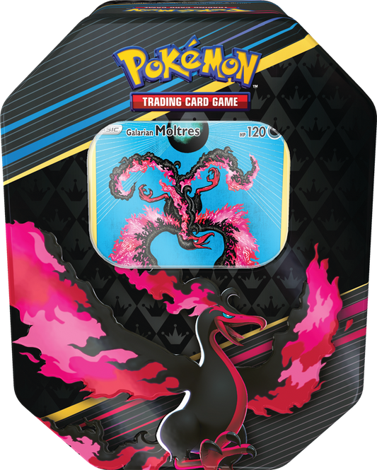 Pokémon Crown Zenith Tin Box Galarian Moltres