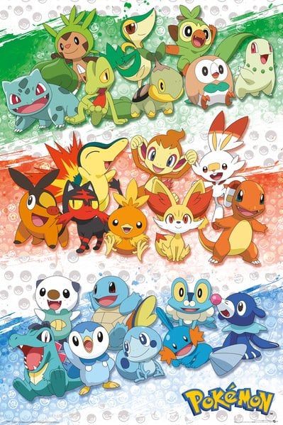 Pokémon First Partners Poster