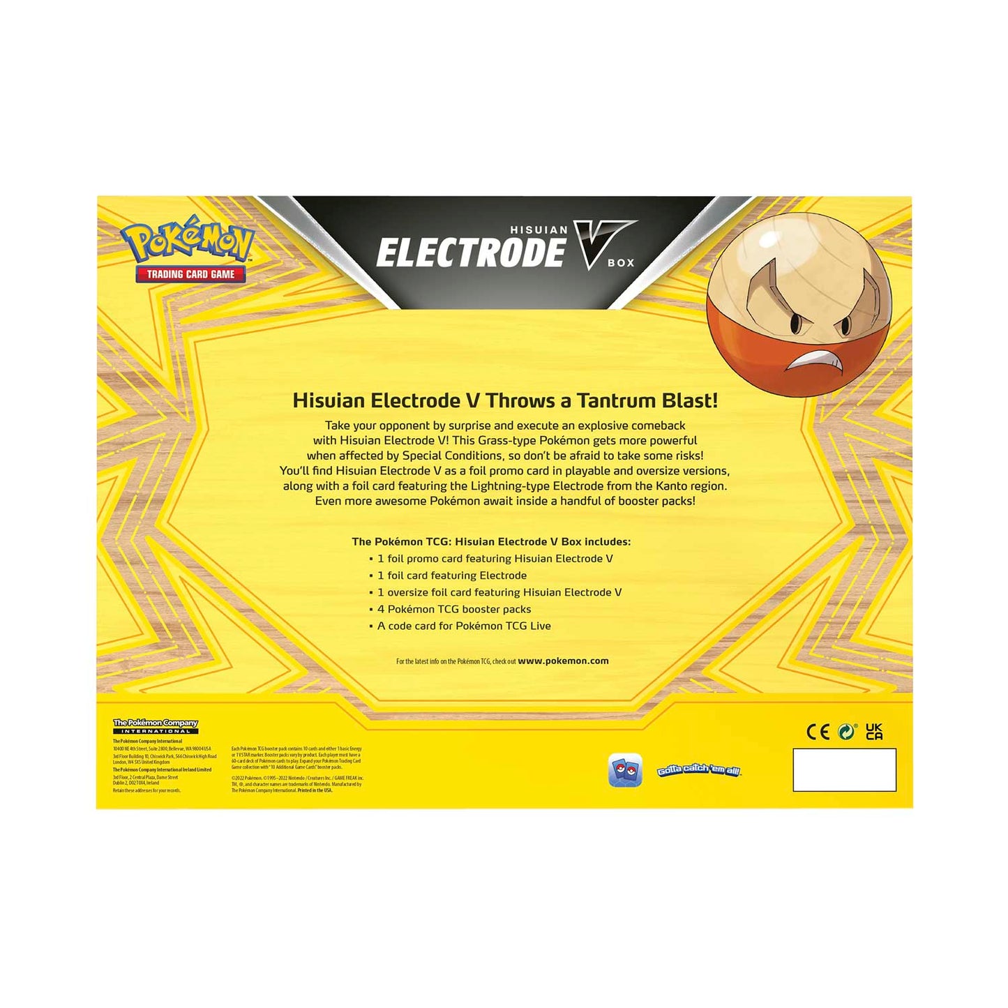 Pokémon Hisuian Electrode V Box