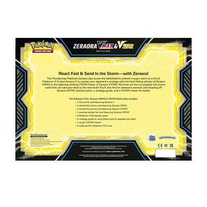 Pokémon Zeraora VMAX & VSTAR Battle Box