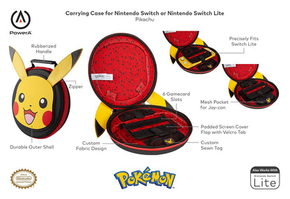 Pokemon carrying case Pikachu for Nintendo Switch