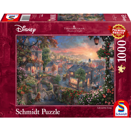 Puzzel Disney Lady and the Tramp 1000 stukjes