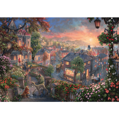 Puzzel Disney Lady and the Tramp 1000 stukjes