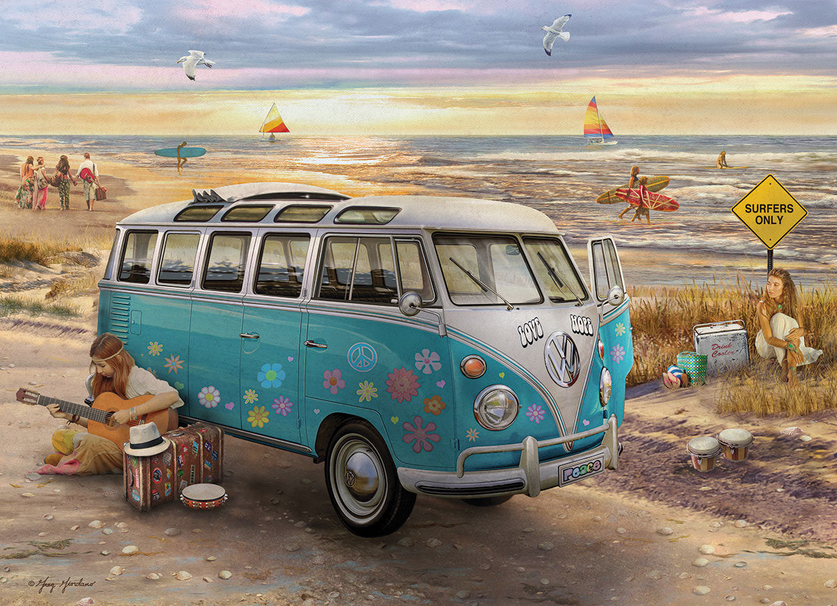 Puzzel the love & hope VW bus 1000 Stukjes