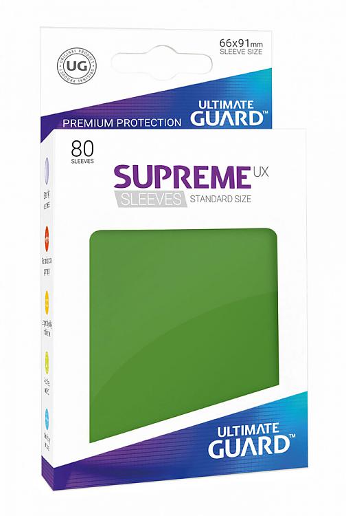 Ultimate Guard Supreme UX Sleeves Standard Size Green 80