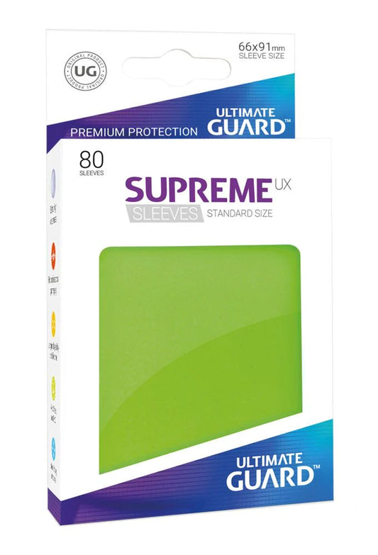 Ultimate Guard Supreme UX Sleeves Standard Size Light Green 80