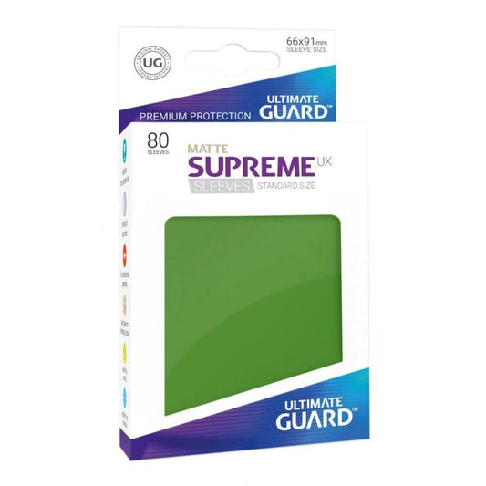 Ultimate Guard Supreme UX Sleeves Standard Size Matte Green 80