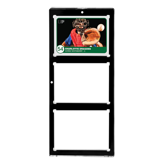 Ultra Pro 3-Card Black Border UV One-Touch Magnetuc Holder