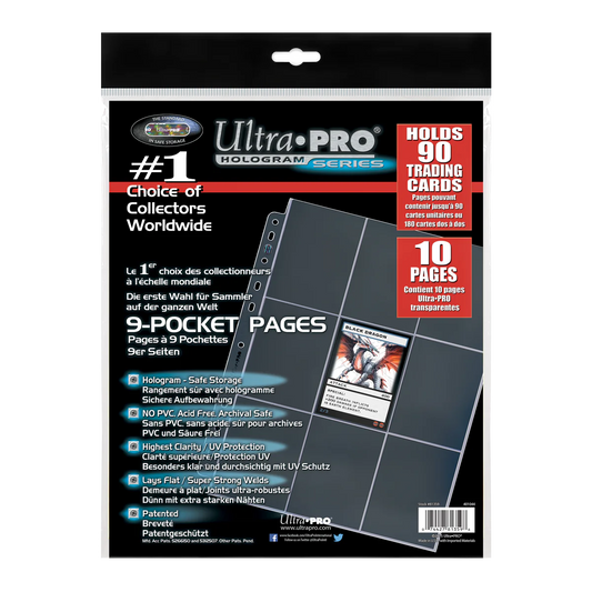 Ultra Pro 9-Pocket Page Platinum Series 11 hole (10 pages)